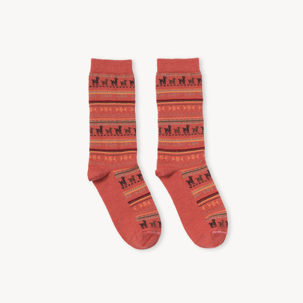 Pokoloko Alpaca Print Socks