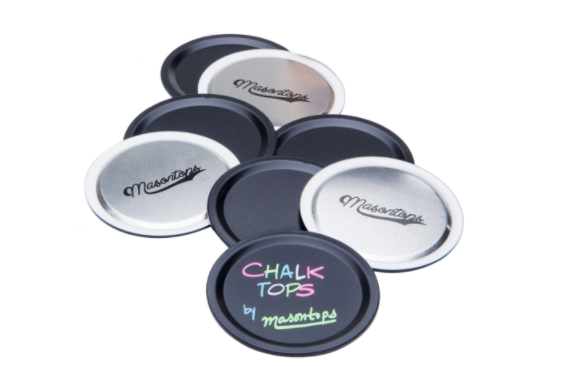 CHALK TOPS - Masontops Blackboard Mason Jar Disc Lids
